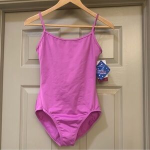 NEW Motionwear Adult Large Adjustable Strap Camisole Leotard Orchid Dancewear LA
